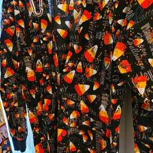 Candy corn scrub jacket